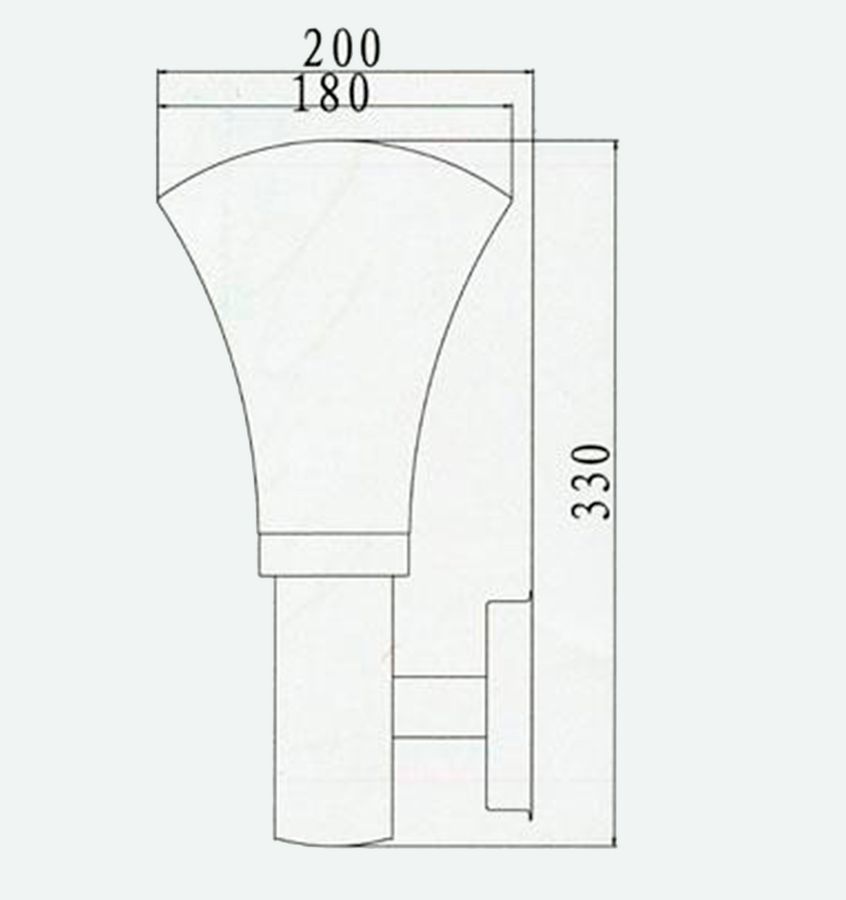 Схема уличного настенного светильника Вена 911L
